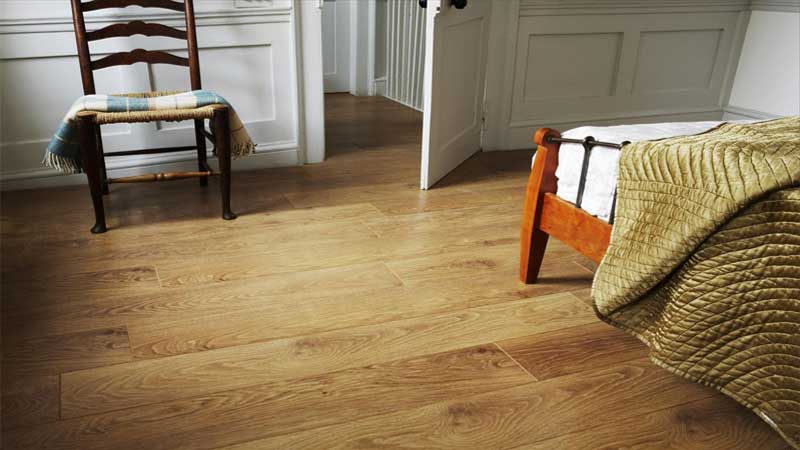 lantai kayu laminate lebih cocok diterapkan diarea kamar tidur