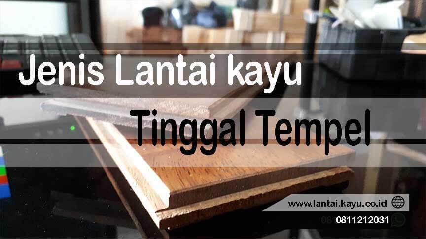 lantai kayu tempel