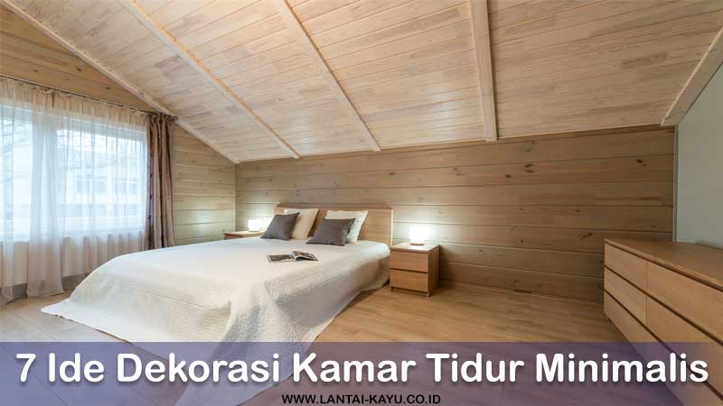 Pusat Lantai kayu ide dekorasi kamar tidur minimalis